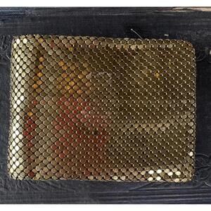 Whitting and Davis Vintage Gold Metallic wallet